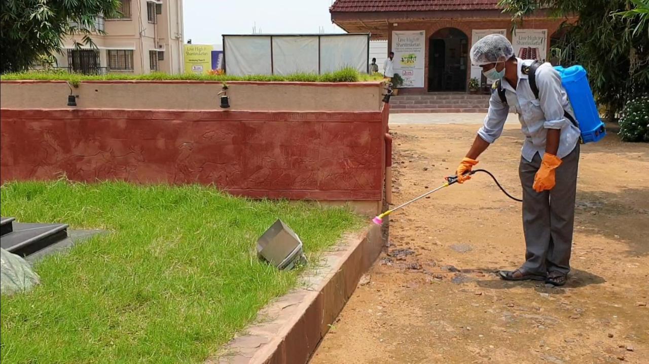 Panthashala Santiniketan Hotell Sri Niketan Exteriör bild